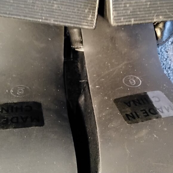 🖤 Modatope Black Platform Block Heels Size 6 Sandals Open Toe Pumps Ankle Strap - Picture 12 of 13